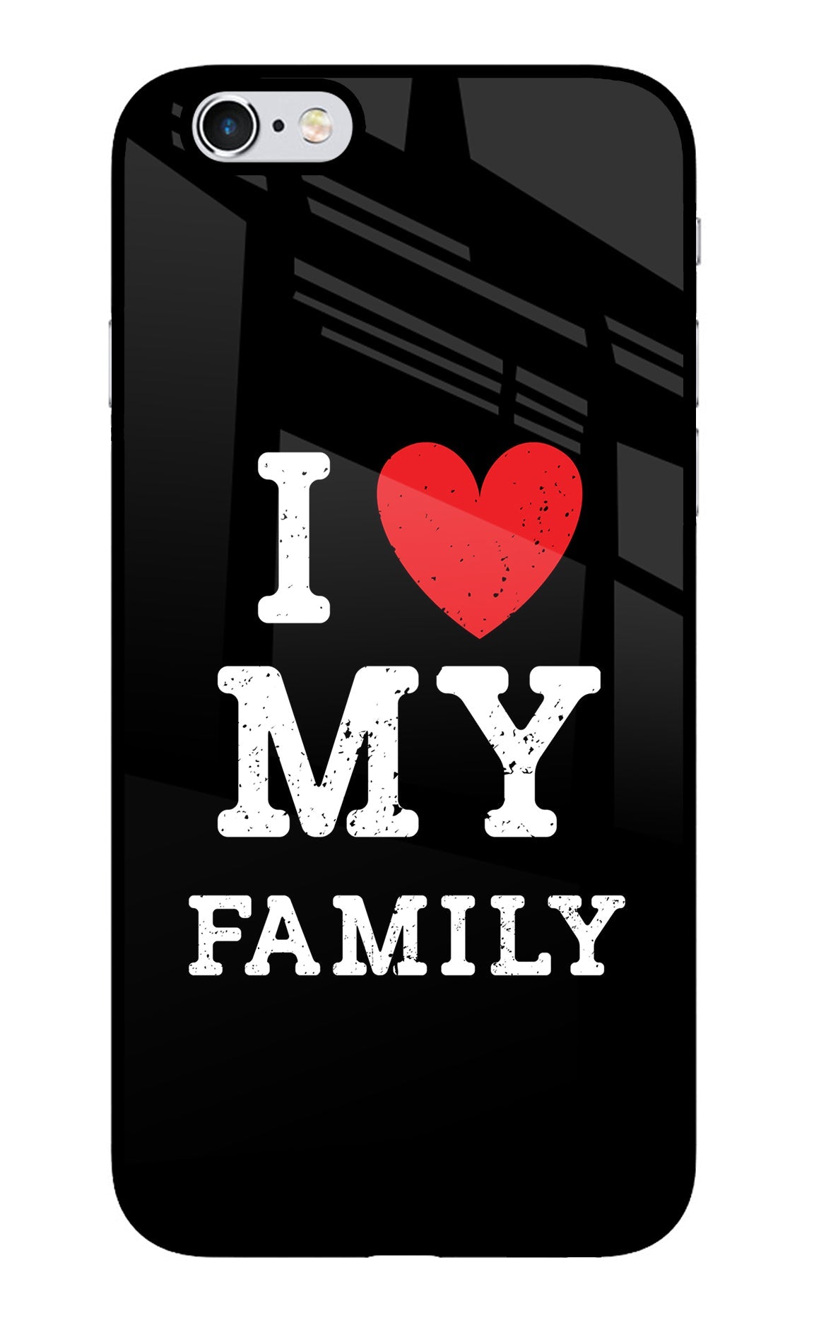 I Love My Family iPhone 6/6s Glass Case