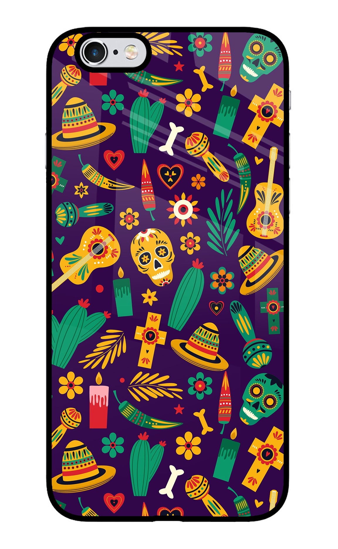 Mexican Artwork iPhone 6/6s Glass Case