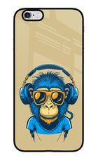 Monkey Headphone iPhone 6/6s Glass Case