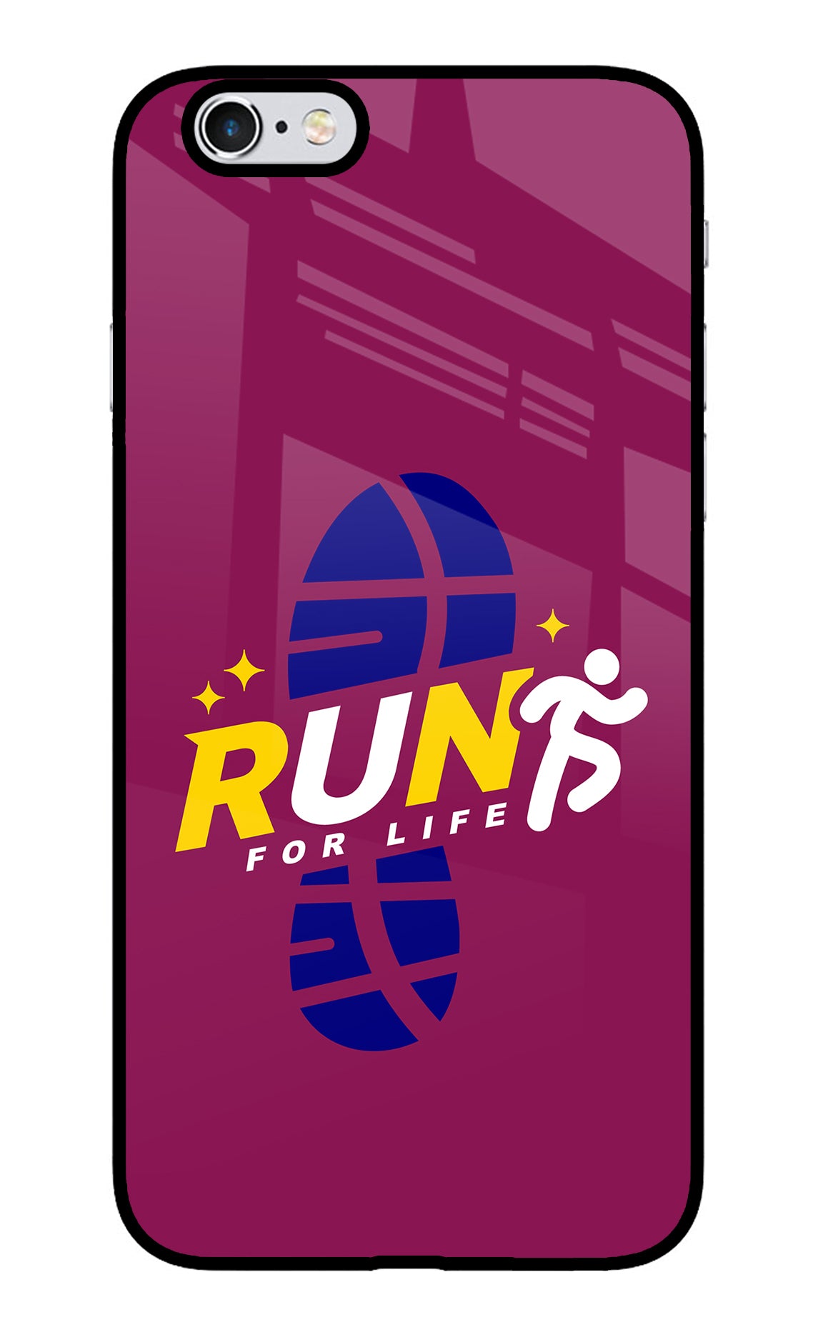 Run for Life iPhone 6/6s Glass Case