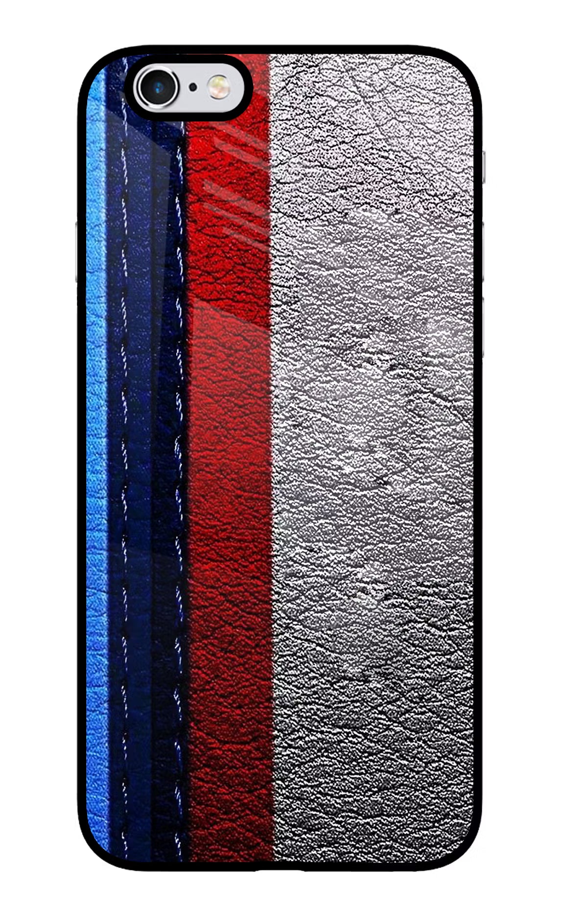 BMW Stripes iPhone 6/6s Glass Case Back Cover by Casekaro