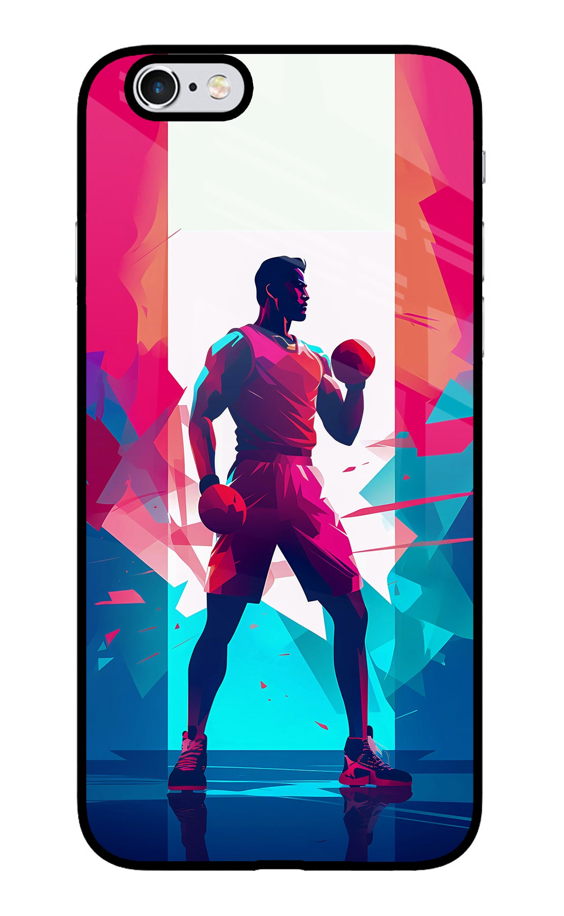 Champion Fighter (AI Generated) iPhone 6/6s Glass Case