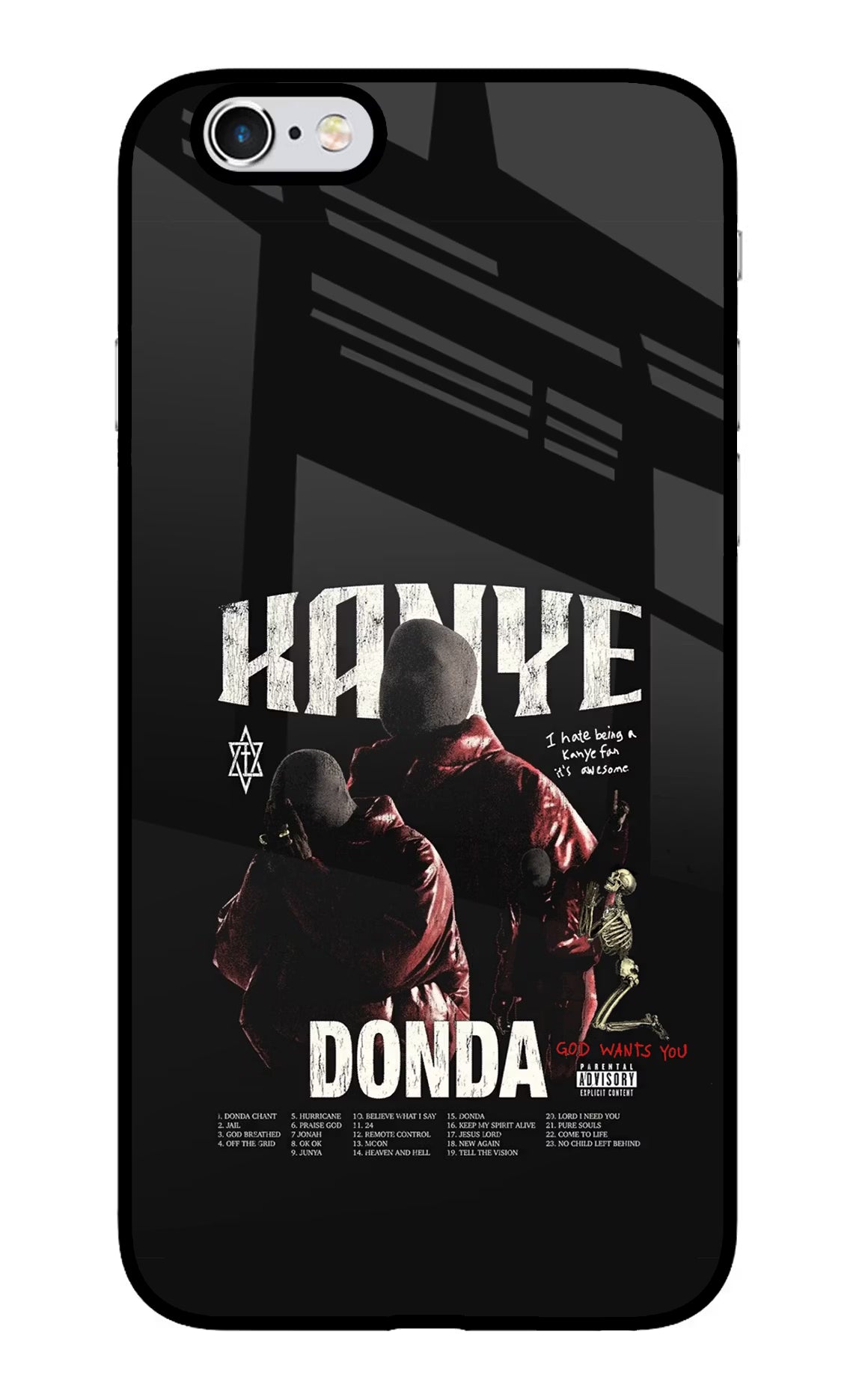 Donda Kanye West iPhone 6/6s Glass Case