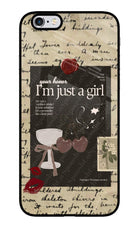 I am just a girl iPhone 6/6s Glass Case