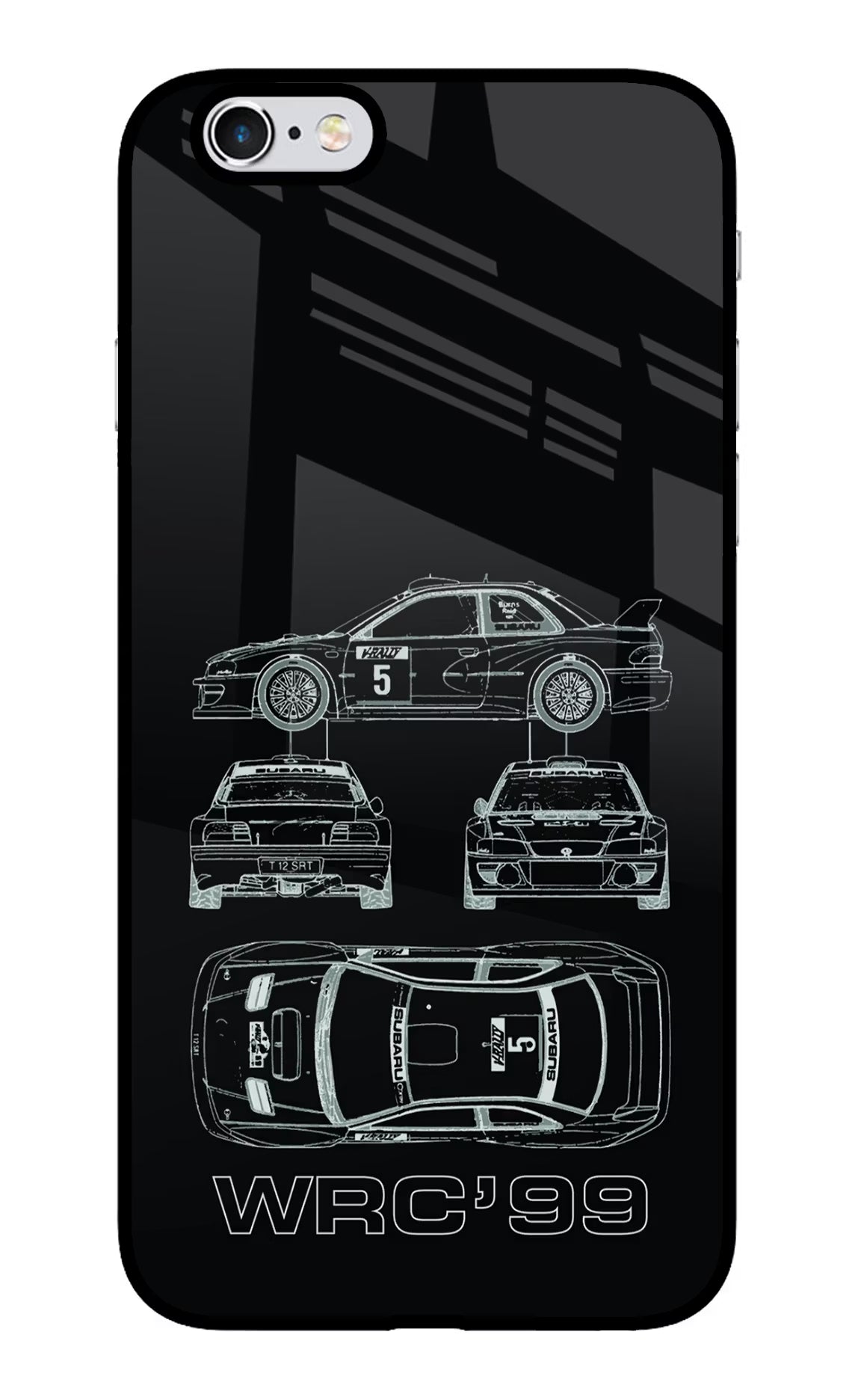 WRC'99 iPhone 6/6s Glass Case Back Cover by Casekaro