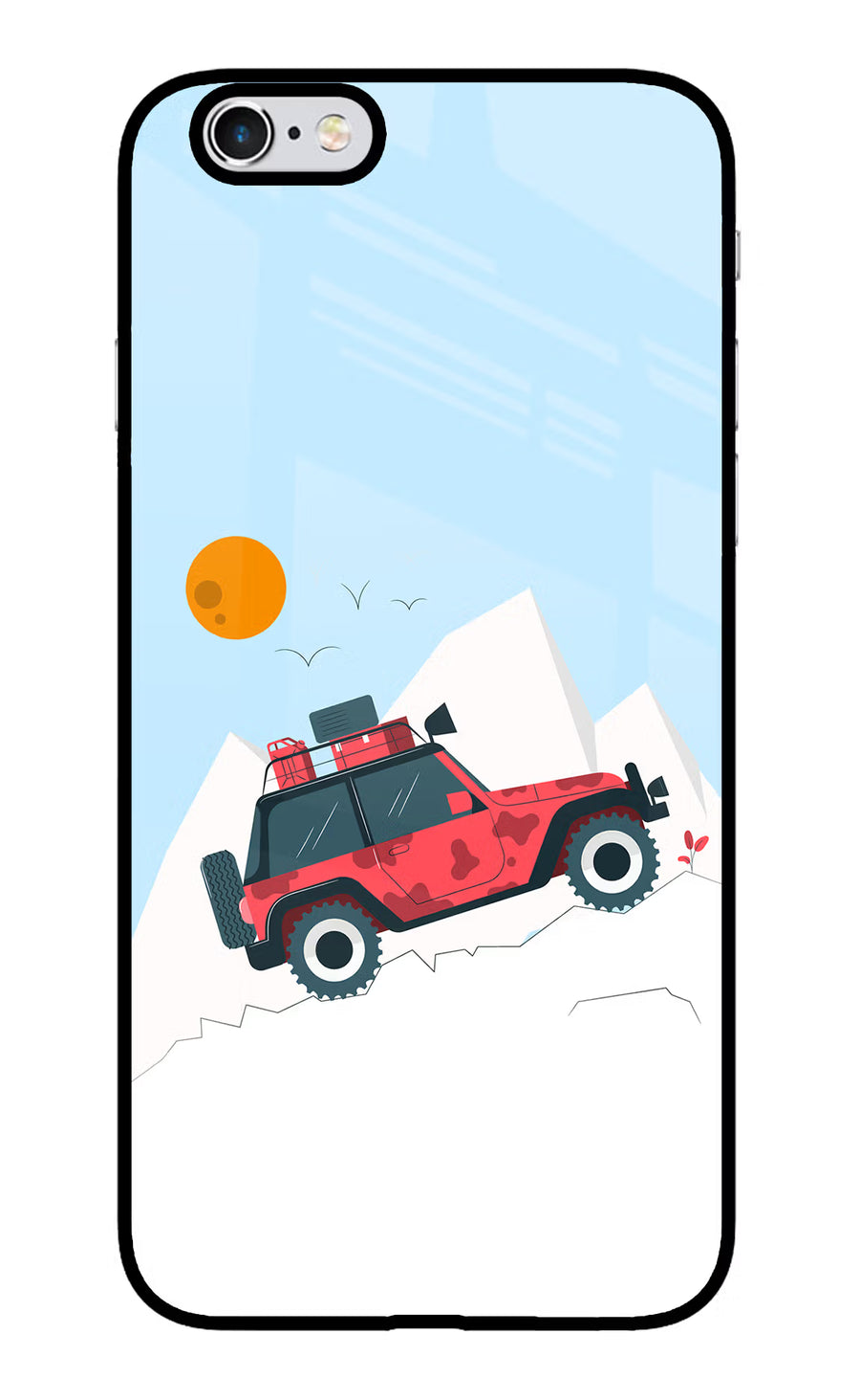 Mountain Trail Beast iPhone 6/6s Back Cover, Glass case