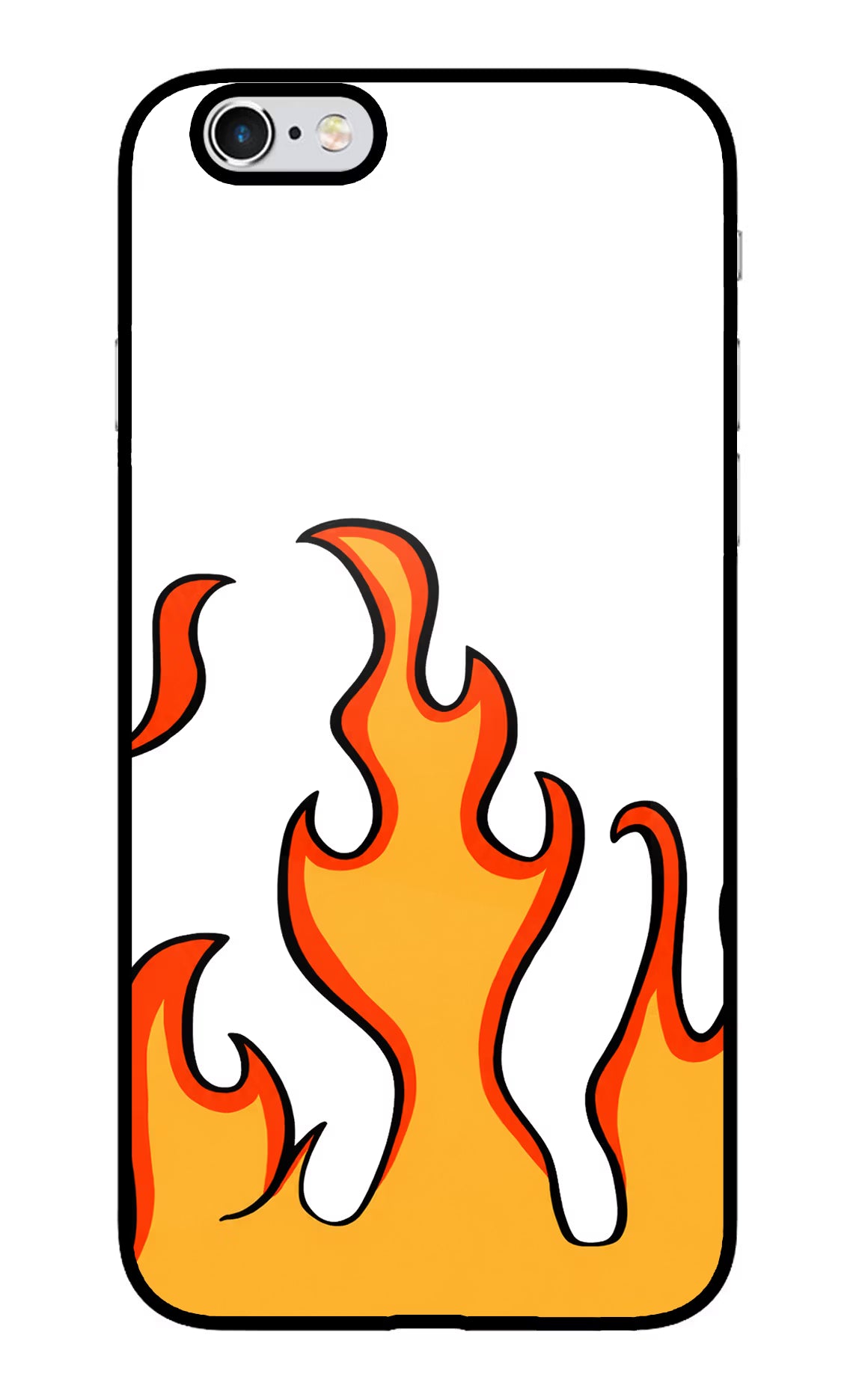 Fired Up – White iPhone 6/6s Glass Case