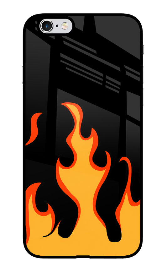 Fired Up – Black iPhone 6/6s Glass Case