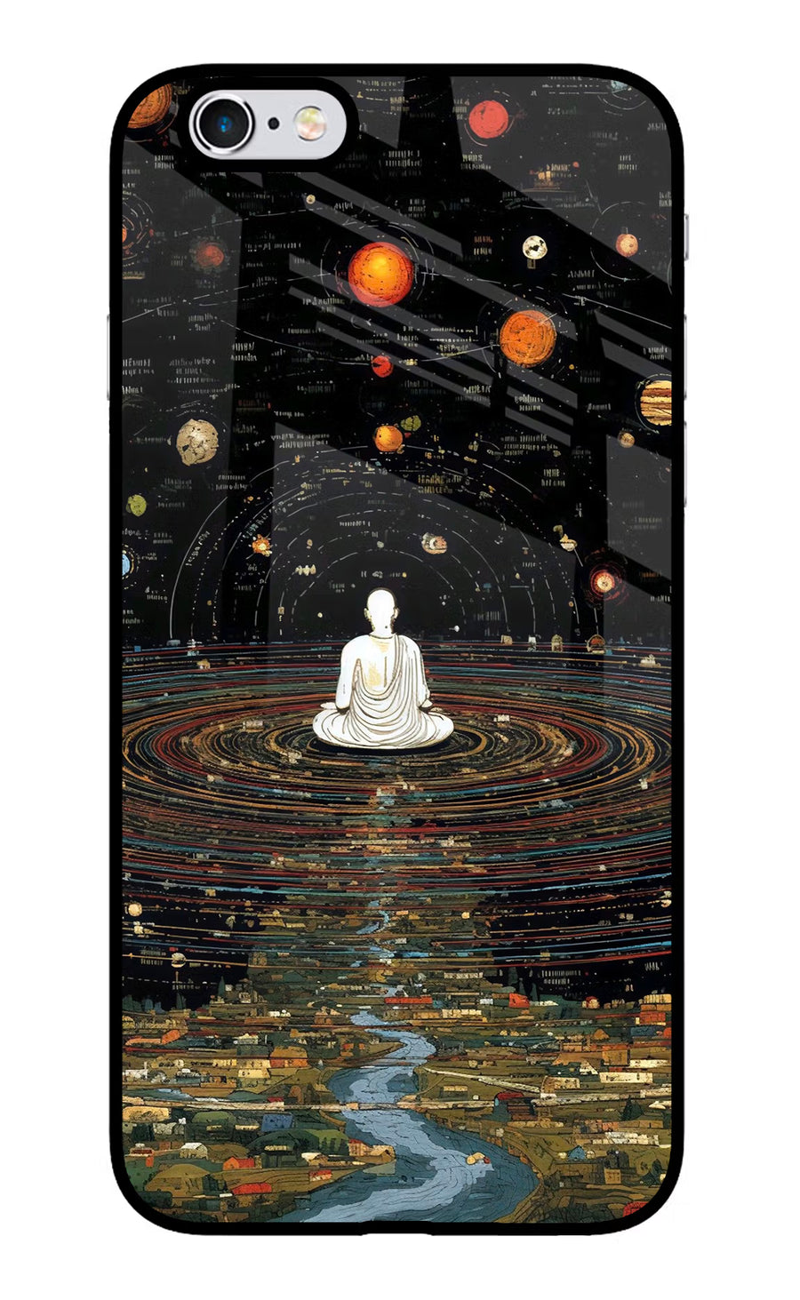 Space Monk iPhone 6/6s Back Cover, Glass case