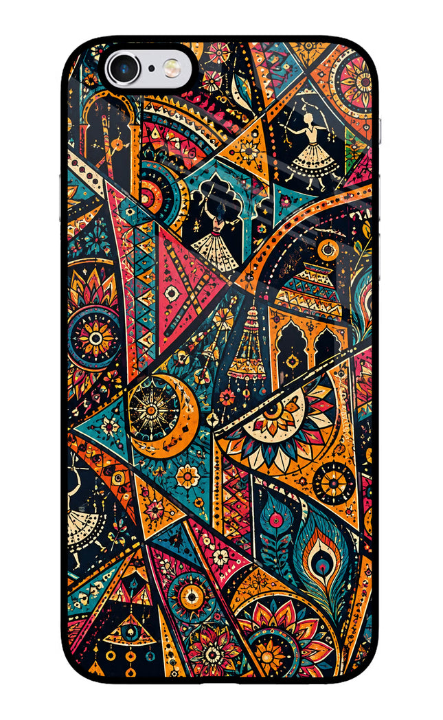 Folk Print iPhone 6/6s Glass Case