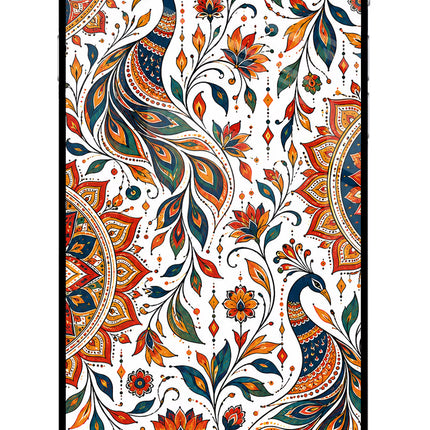 White Mayura iPhone 6/6s Glass Case