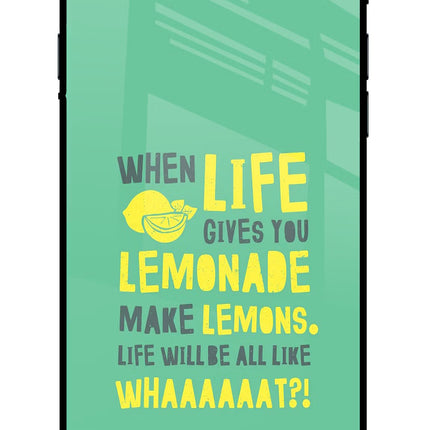Quote iPhone 7/7s Glass Case Back Cover by Casekaro
