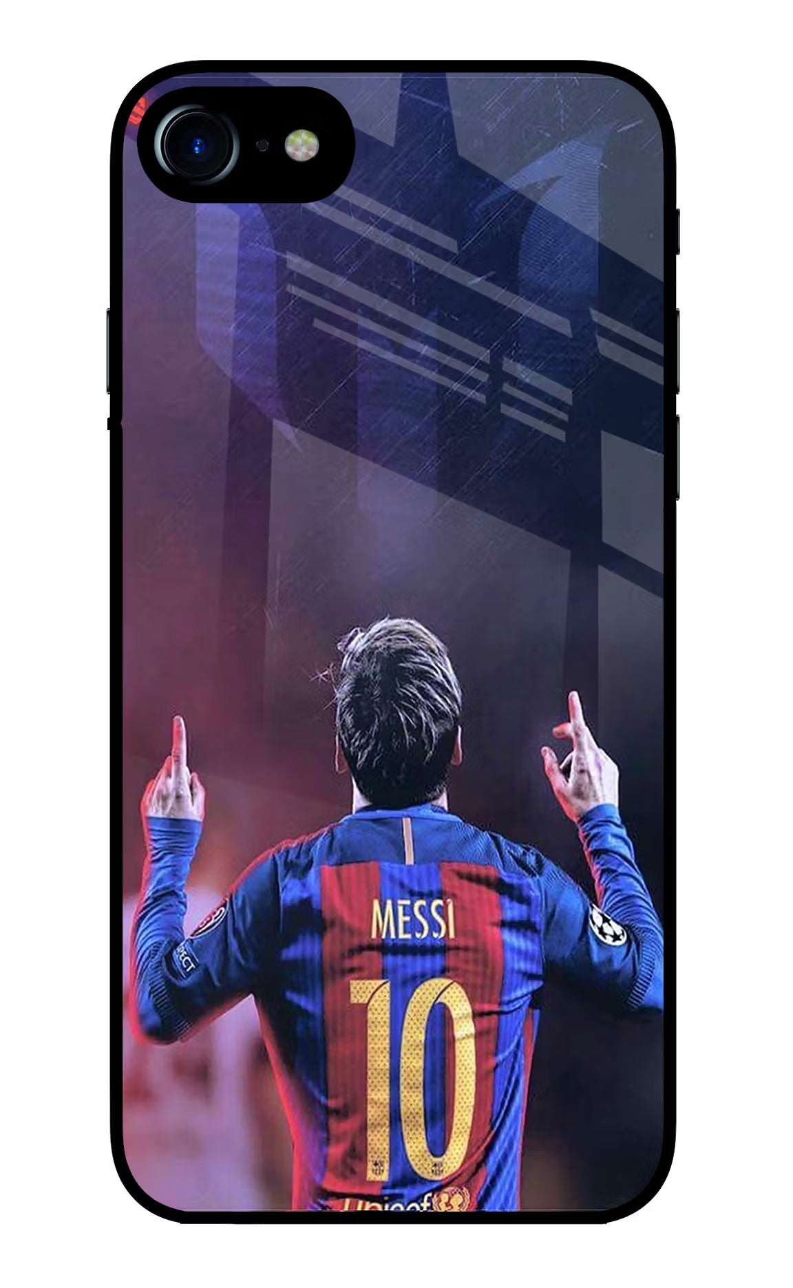 Messi iPhone 7/7s Glass Case Back Cover by Casekaro