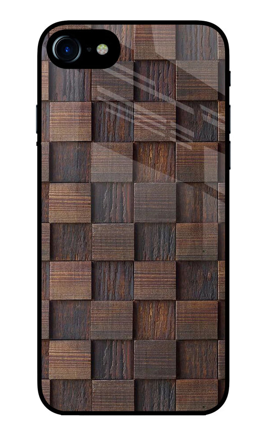 Wooden Cube Design iPhone 7/7s Glass Case
