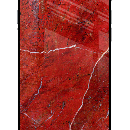 Red Marble Design iPhone 7/7s Glass Case Back Cover by Casekaro