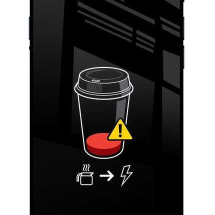 Coffee iPhone 7/7s Glass Case Back Cover by Casekaro