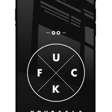 Go Fuck Yourself iPhone 7/7s Glass Case Back Cover by Casekaro