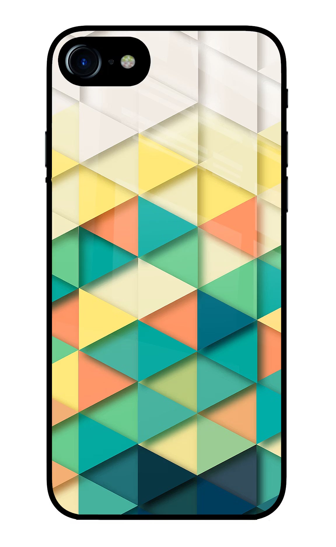 Abstract iPhone 7/7s Glass Case Back Cover by Casekaro