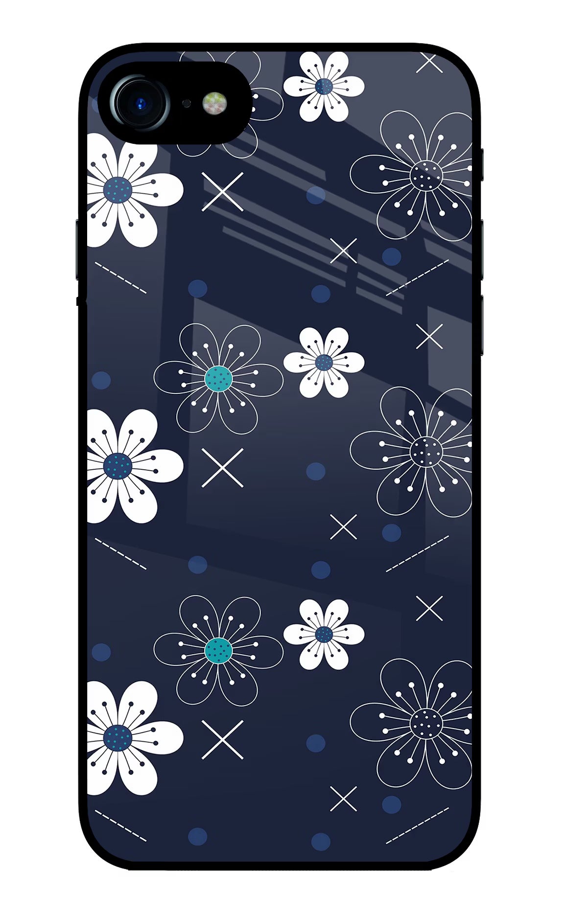 Flowers iPhone 7/7s Glass Case Back Cover by Casekaro