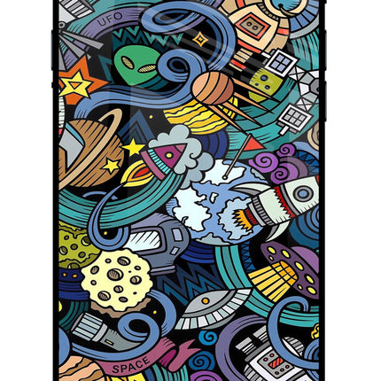 Space Abstract iPhone 7/7s Glass Case