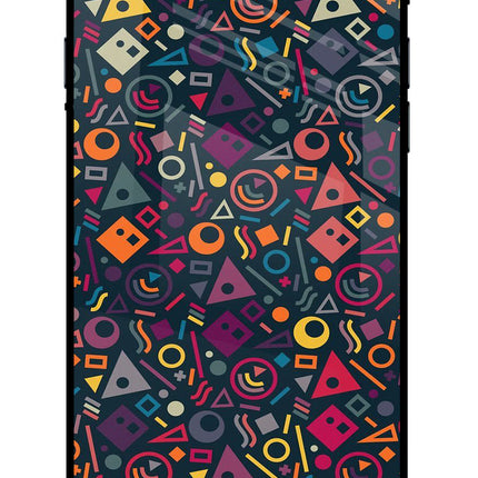 Geometric Abstract iPhone 7/7s Glass Case Back Cover by Casekaro