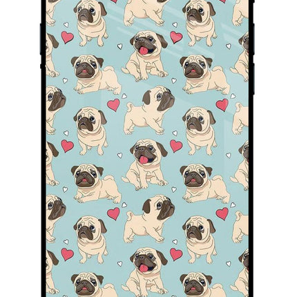 Pug Dog iPhone 7/7s Glass Case Back Cover by Casekaro