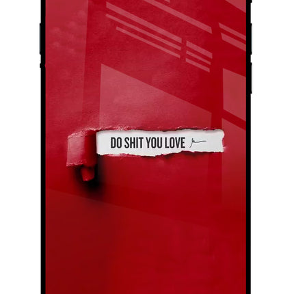 Do Shit You Love iPhone 7/7s Glass Case Back Cover by Casekaro