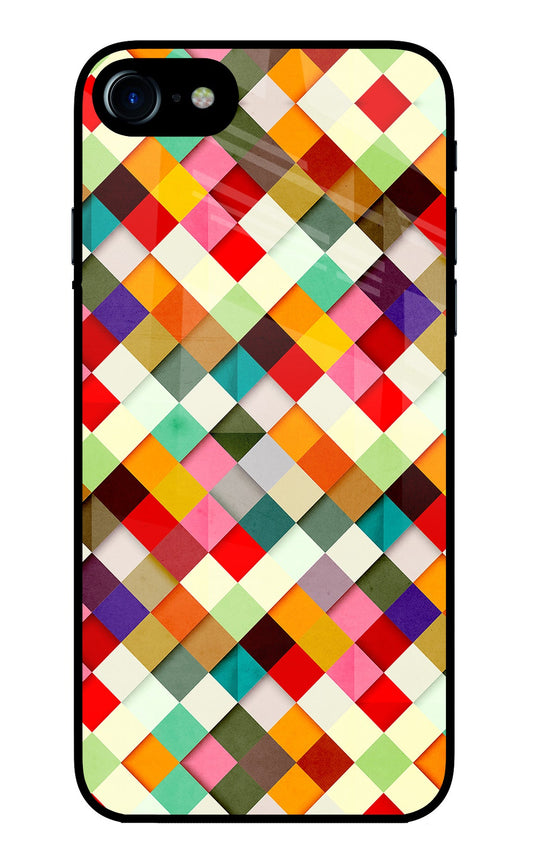 Geometric Abstract Colorful iPhone 7/7s Glass Case
