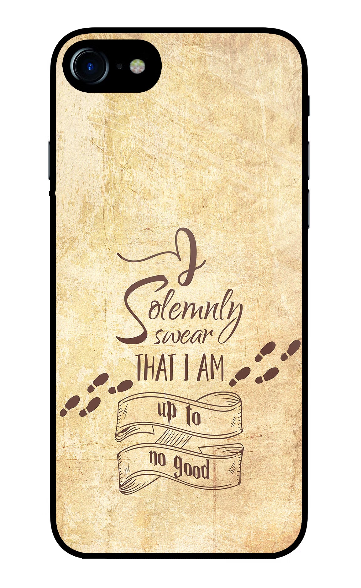 I Solemnly swear that i up to no good iPhone 7/7s Glass Case Back Cover by Casekaro