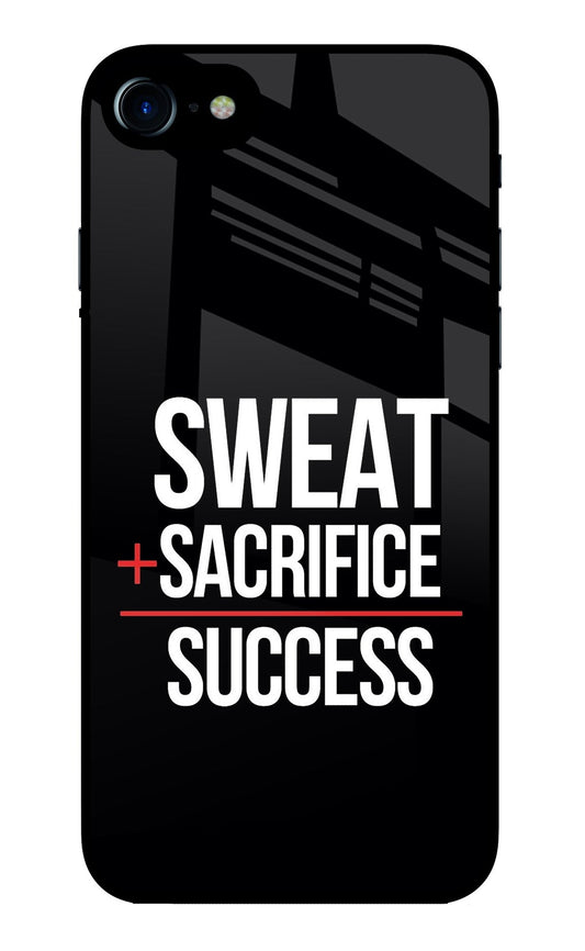Sweat Sacrifice Success iPhone 7/7s Glass Case