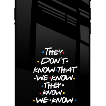 FRIENDS Dialogue iPhone 7/7s Glass Case Back Cover by Casekaro