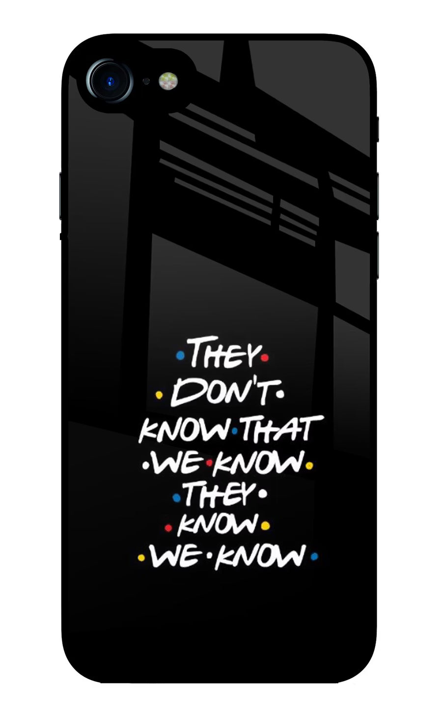 FRIENDS Dialogue iPhone 7/7s Back Cover, Glass case