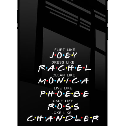 FRIENDS Character iPhone 7/7s Glass Case Back Cover by Casekaro