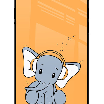 High On Music iPhone 7/7s Glass Case Back Cover by Casekaro