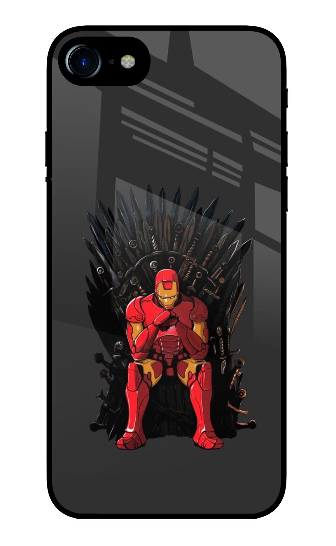 Ironman Throne iPhone 7/7s Glass Case Back Cover by Casekaro