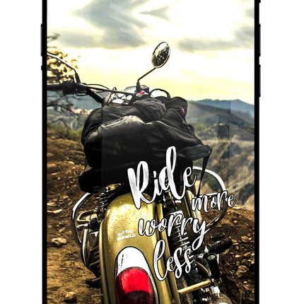 Ride More Worry Less iPhone 7/7s Glass Case