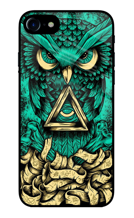 Green Owl iPhone 7/7s Glass Case