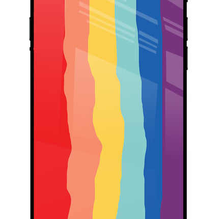 Rainbow iPhone 7/7s Glass Case Back Cover by Casekaro
