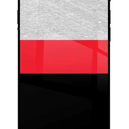 Tri Color Pattern iPhone 7/7s Glass Case Back Cover by Casekaro