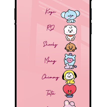 BTS names iPhone 7/7s Glass Case
