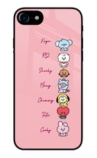 BTS names iPhone 7/7s Glass Case
