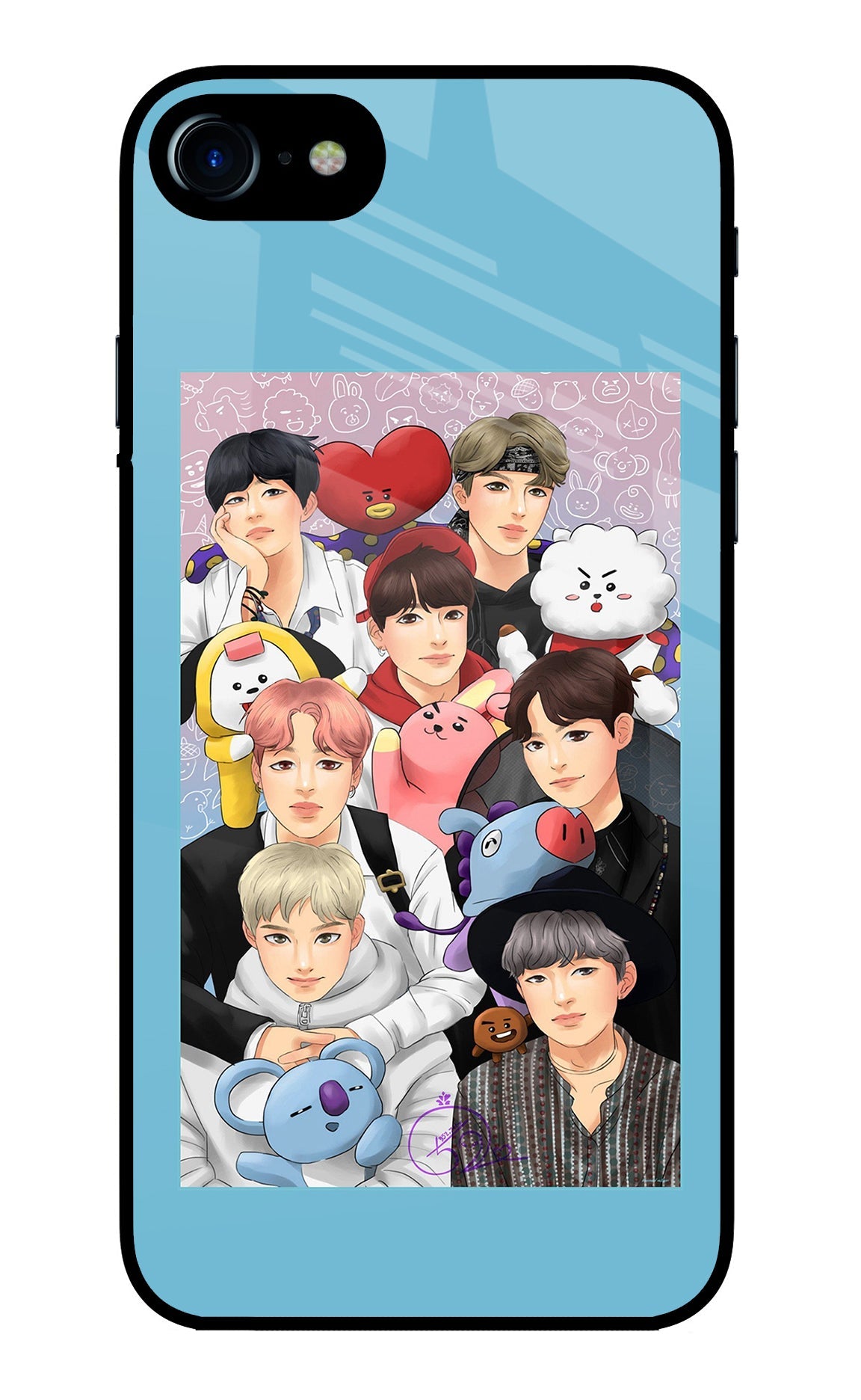 BTS with animals iPhone 7/7s Back Cover