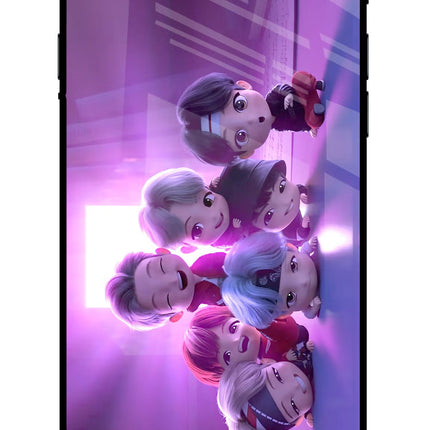 BTS Chibi iPhone 7/7s Glass Case