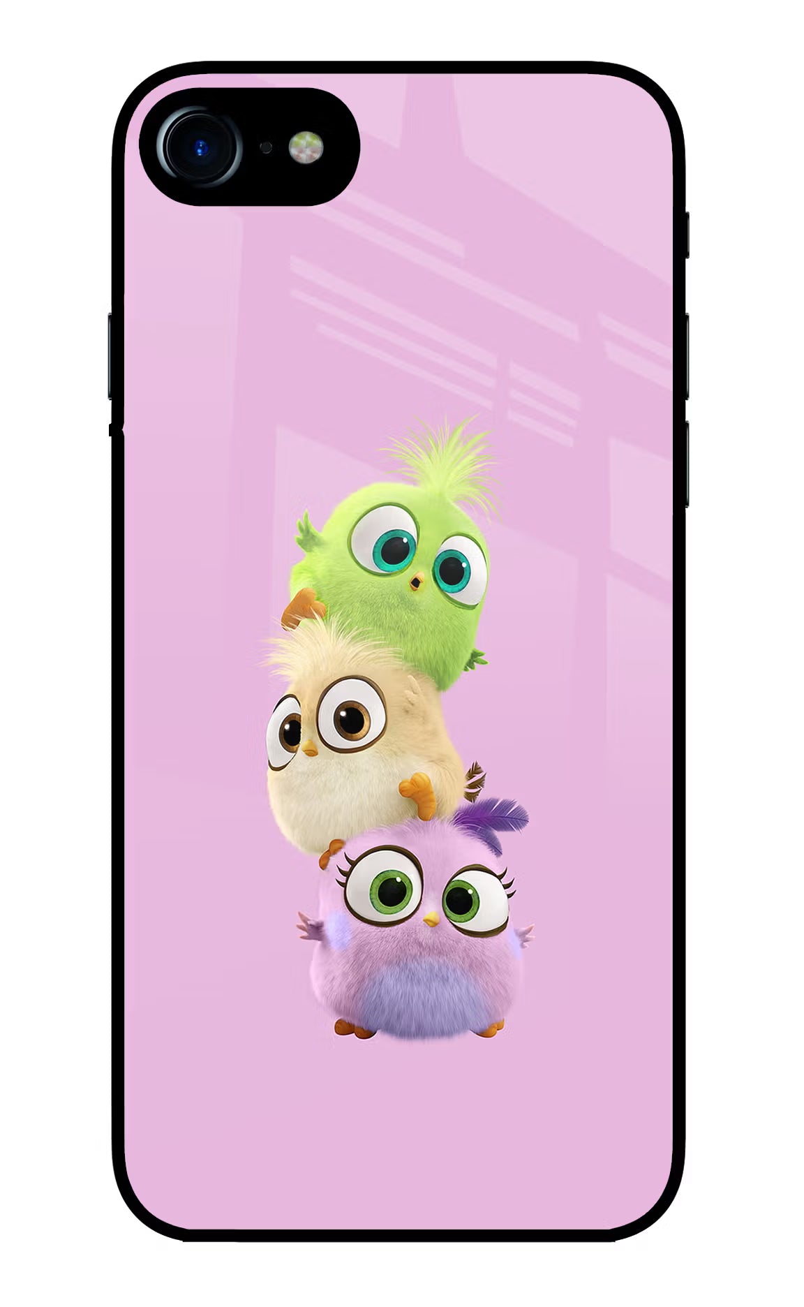 Cute Little Birds iPhone 7/7s Glass Case Back Cover by Casekaro