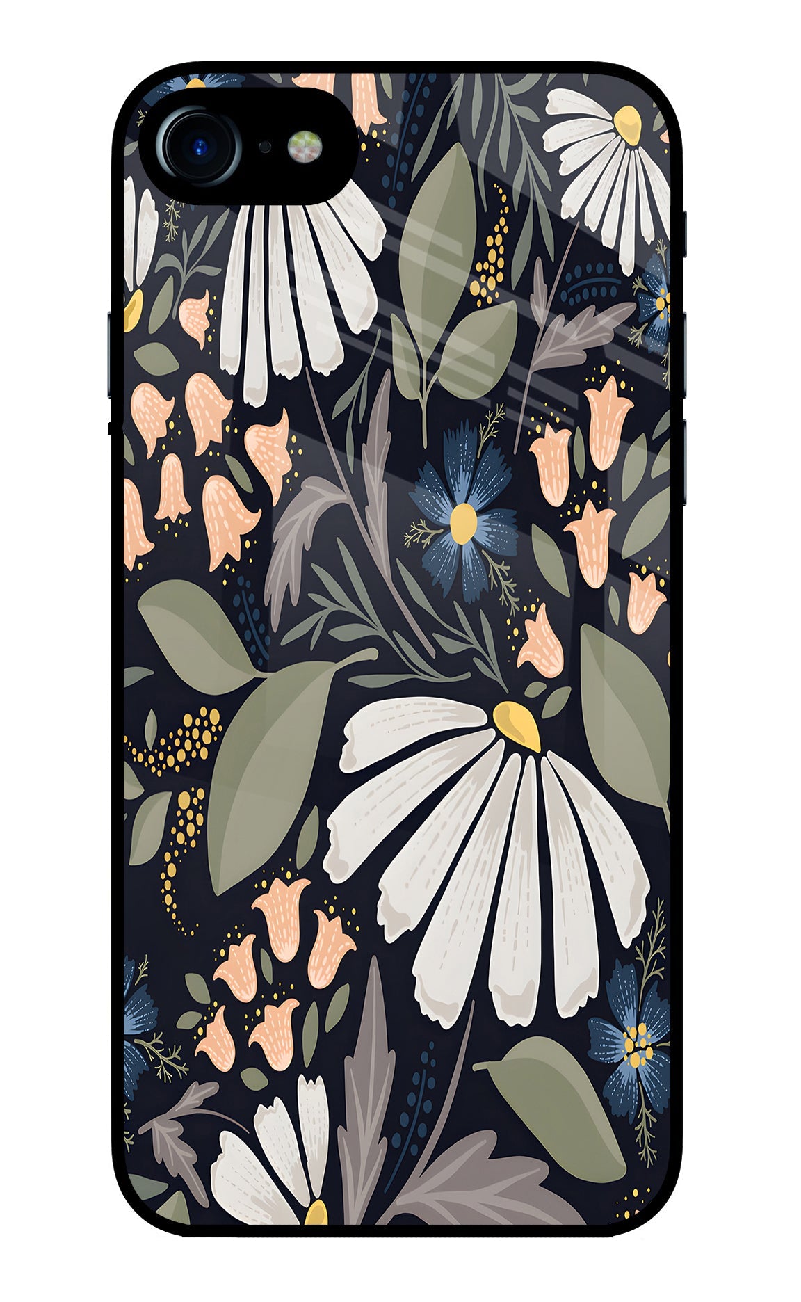 Flowers Art iPhone 7/7s Glass Case