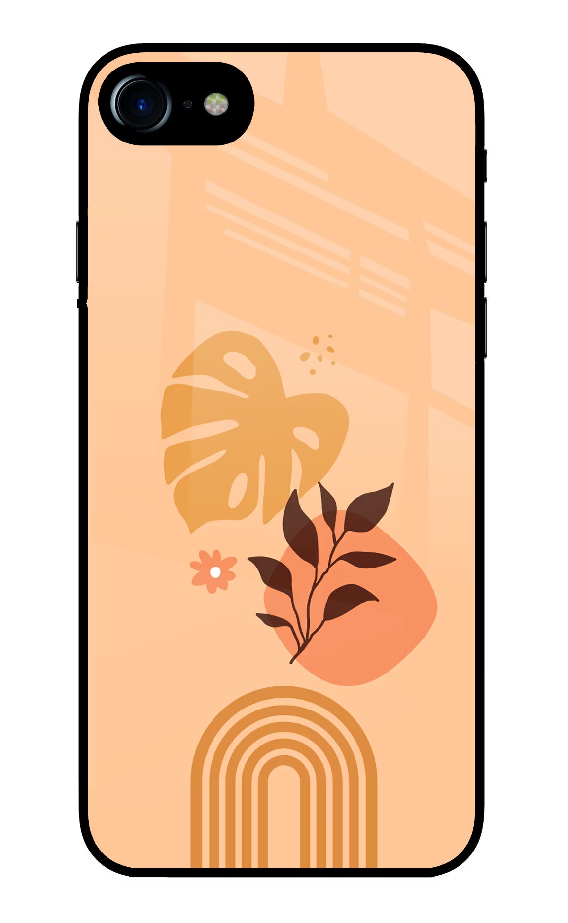 Bohemian Art iPhone 7/7s Glass Case Back Cover by Casekaro