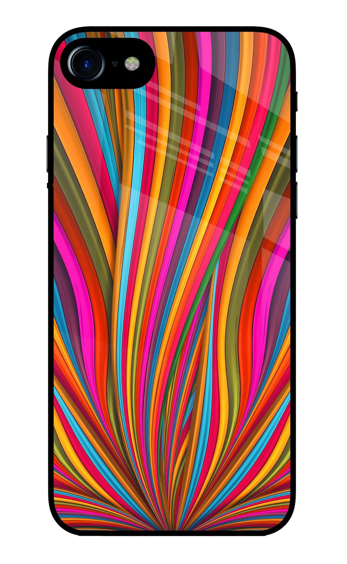 Trippy Wavy iPhone 7/7s Glass Case