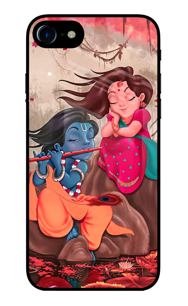 Radhe Krishna iPhone 7/7s Glass Case