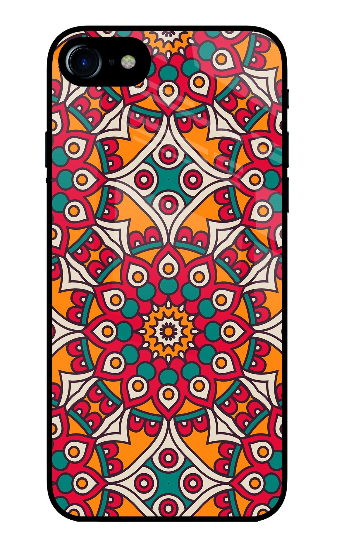 Mandala Art iPhone 7/7s Glass Case