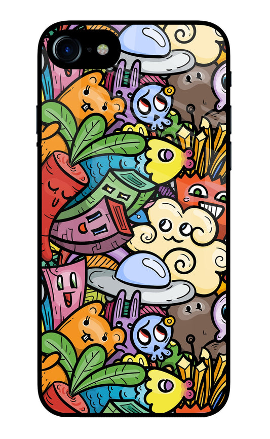 Veggie Doodle iPhone 7/7s Glass Case